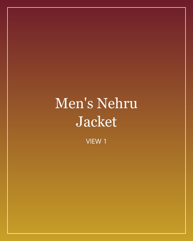Men's Nehru Jacket